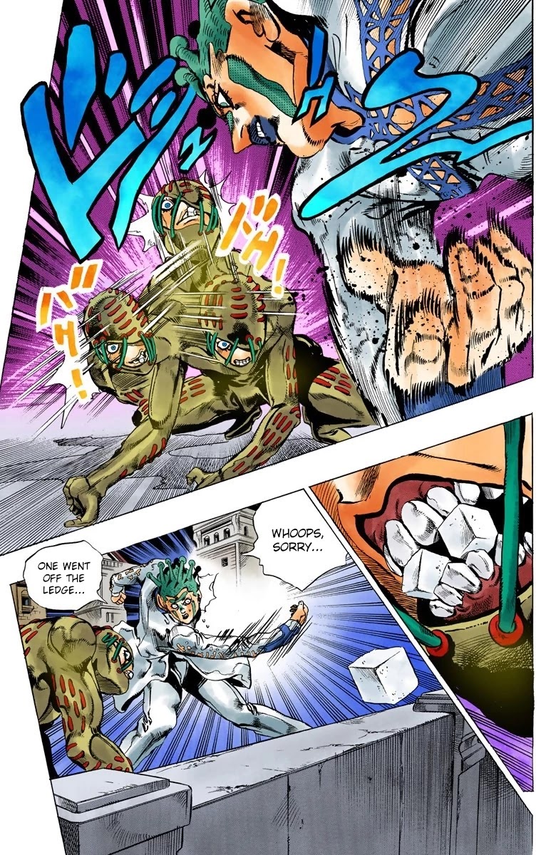 JoJo's Bizarre Adventure Part 5 - Vento Aureo (Official Colored) Chapter 115 page 16 - Chapter 115: Green Day and Oasis Part 1