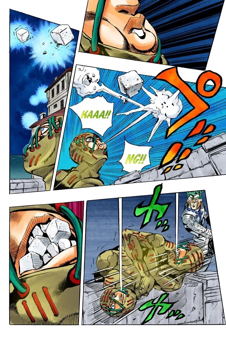 JoJo's Bizarre Adventure Part 5 - Vento Aureo (Official Colored) Chapter 115 page 17 - Chapter 115: Green Day and Oasis Part 1