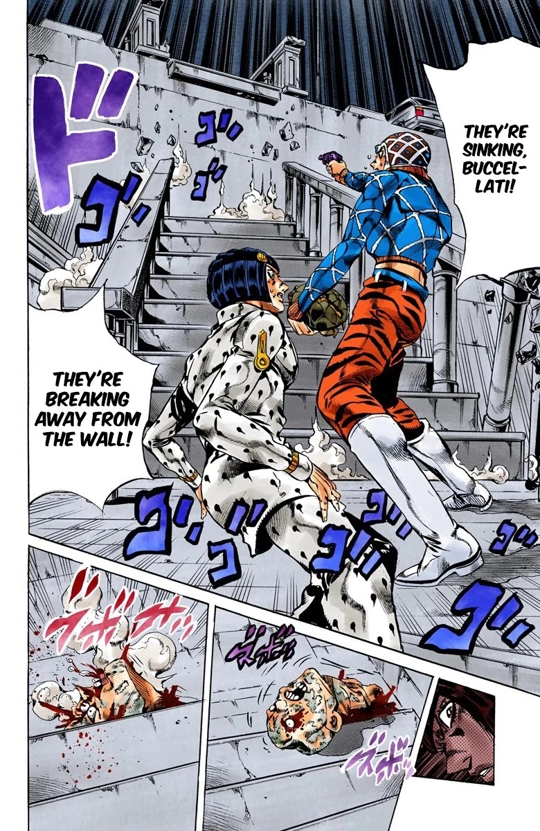 JoJo's Bizarre Adventure Part 5 - Vento Aureo (Official Colored) Chapter 116 page 10 - Chapter 116: Green Day and Oasis Part 2