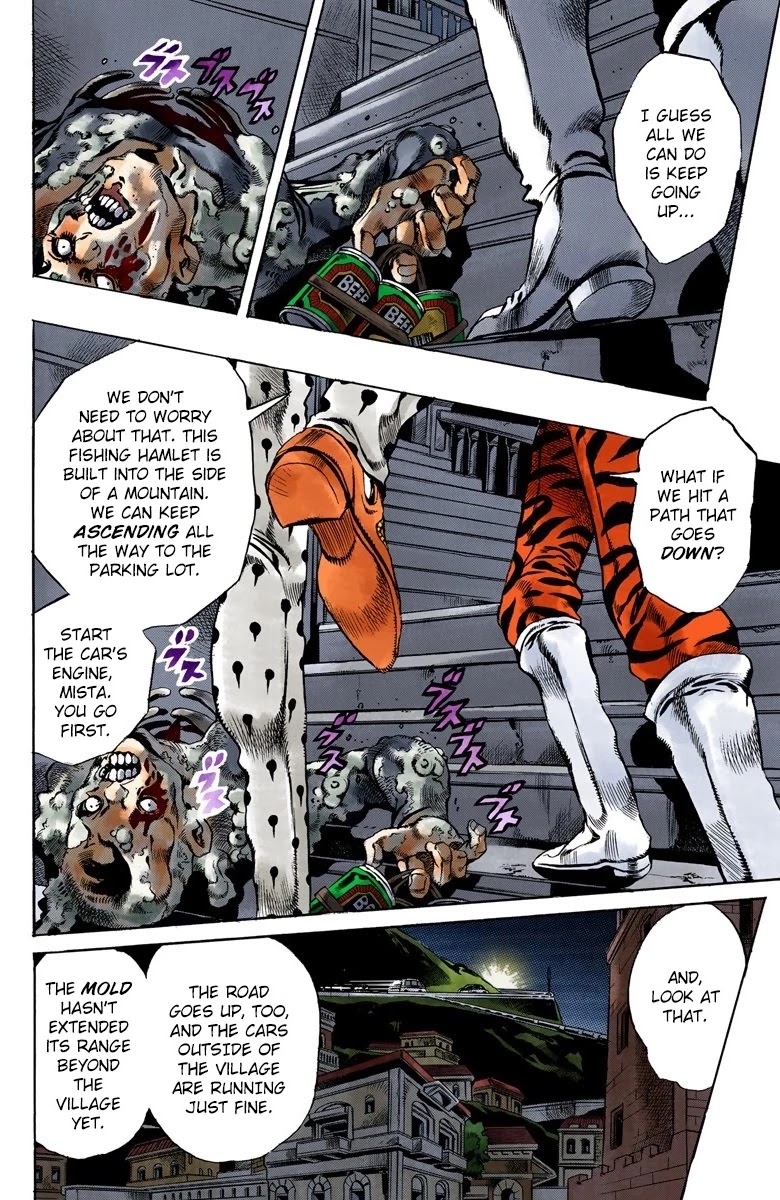 JoJo's Bizarre Adventure Part 5 - Vento Aureo (Official Colored) Chapter 116 page 3 - Chapter 116: Green Day and Oasis Part 2