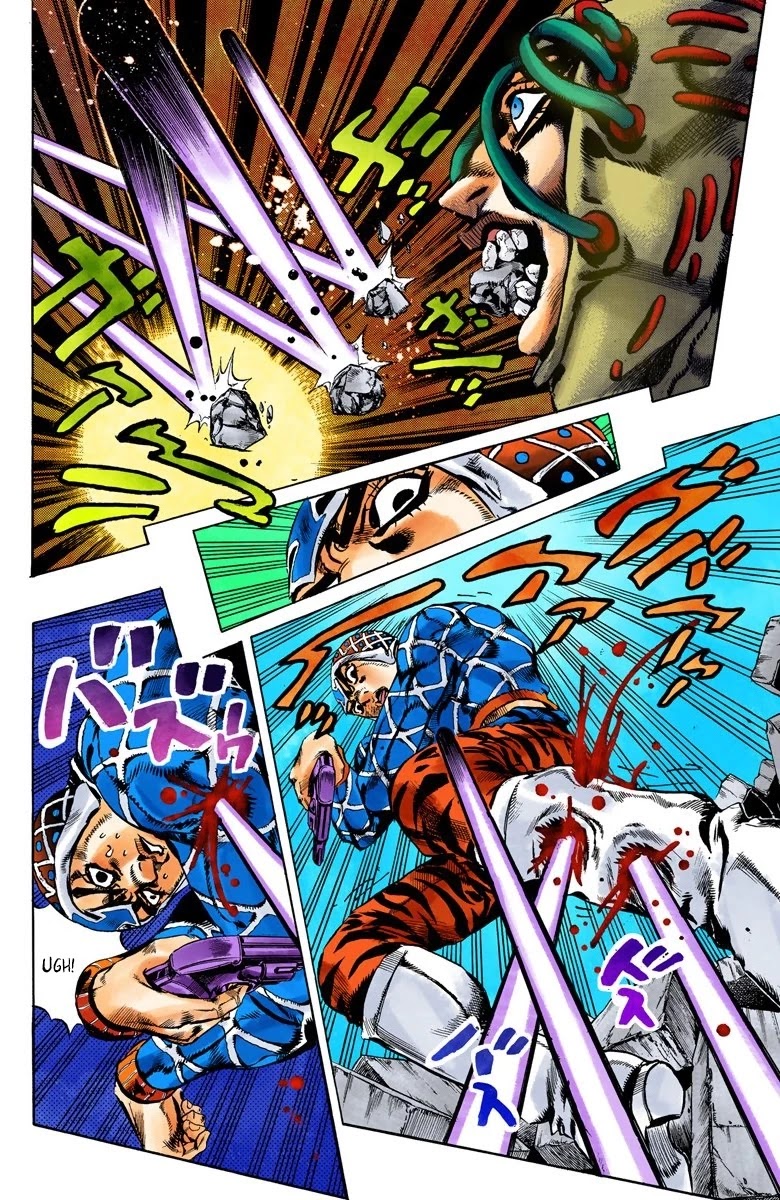 JoJo's Bizarre Adventure Part 5 - Vento Aureo (Official Colored) Chapter 117 page 10 - Chapter 117: Green Day and Oasis Part 3