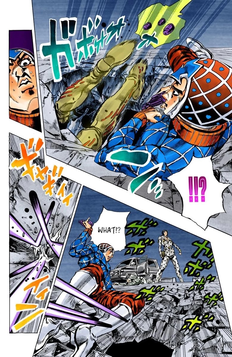 JoJo's Bizarre Adventure Part 5 - Vento Aureo (Official Colored) Chapter 117 page 12 - Chapter 117: Green Day and Oasis Part 3