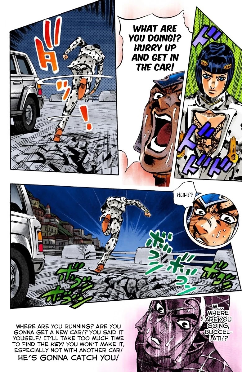 JoJo's Bizarre Adventure Part 5 - Vento Aureo (Official Colored) Chapter 117 page 14 - Chapter 117: Green Day and Oasis Part 3
