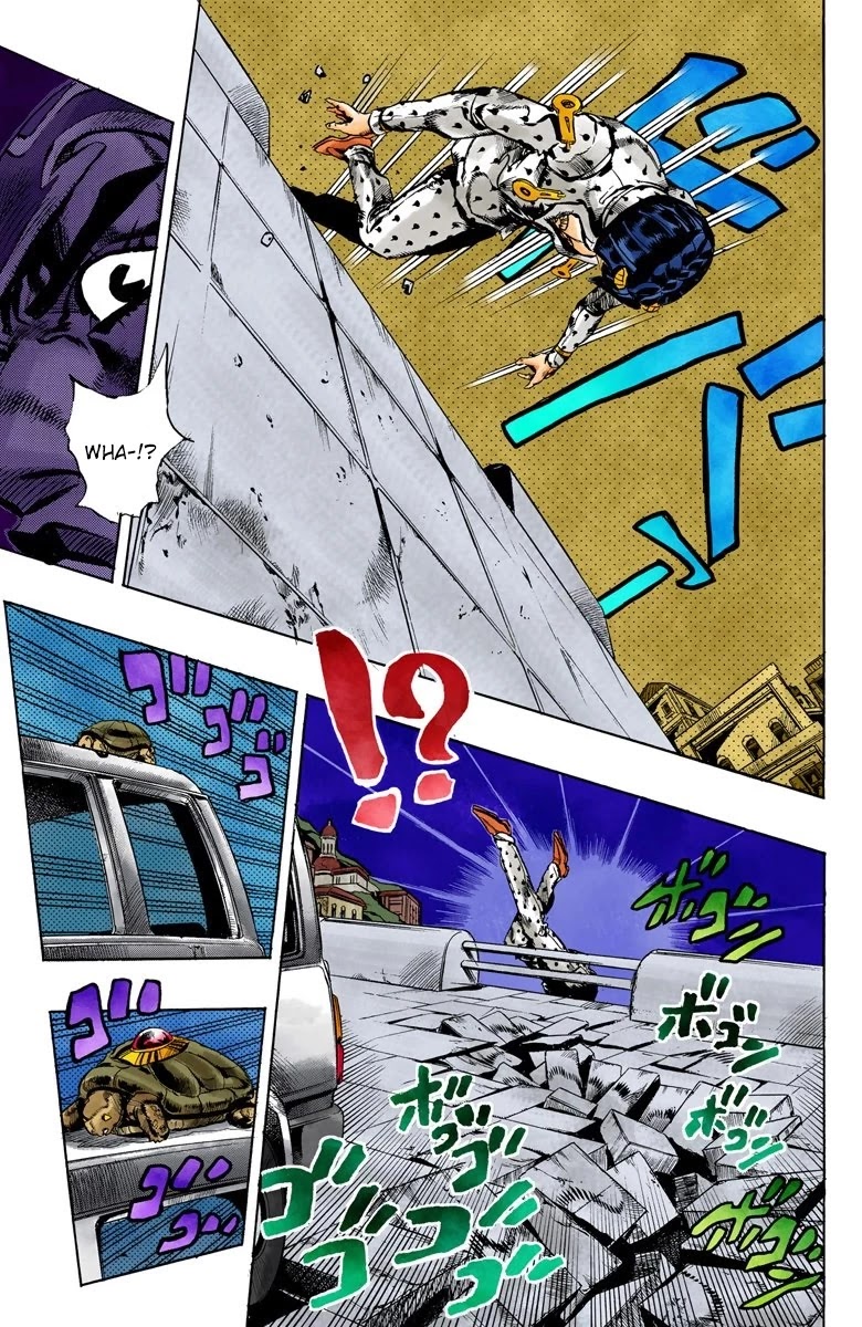 JoJo's Bizarre Adventure Part 5 - Vento Aureo (Official Colored) Chapter 117 page 15 - Chapter 117: Green Day and Oasis Part 3
