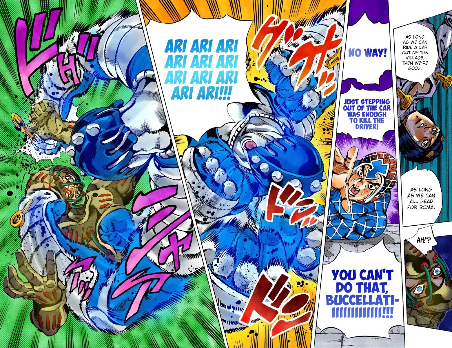 JoJo's Bizarre Adventure Part 5 - Vento Aureo (Official Colored) Chapter 117 page 18 - Chapter 117: Green Day and Oasis Part 3
