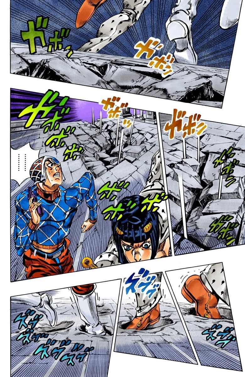 JoJo's Bizarre Adventure Part 5 - Vento Aureo (Official Colored) Chapter 117 page 5 - Chapter 117: Green Day and Oasis Part 3
