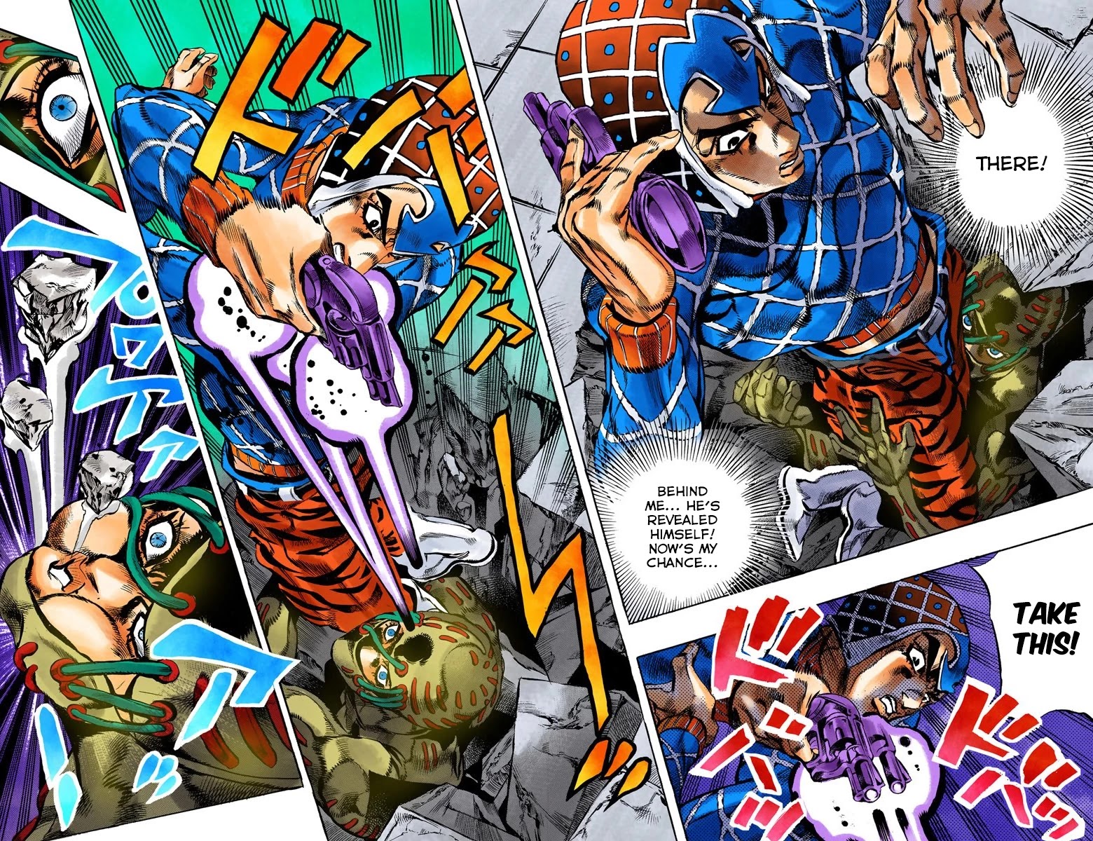 JoJo's Bizarre Adventure Part 5 - Vento Aureo (Official Colored) Chapter 117 page 9 - Chapter 117: Green Day and Oasis Part 3