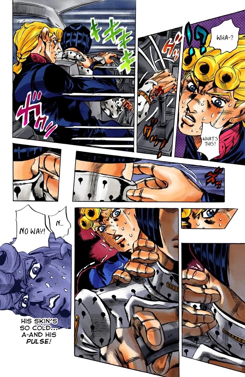 JoJo's Bizarre Adventure Part 5 - Vento Aureo (Official Colored) Chapter 118 page 11 - Chapter 118: Green Day and Oasis Part 4