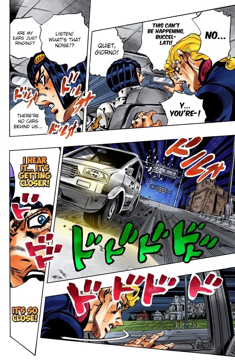 JoJo's Bizarre Adventure Part 5 - Vento Aureo (Official Colored) Chapter 118 page 15 - Chapter 118: Green Day and Oasis Part 4
