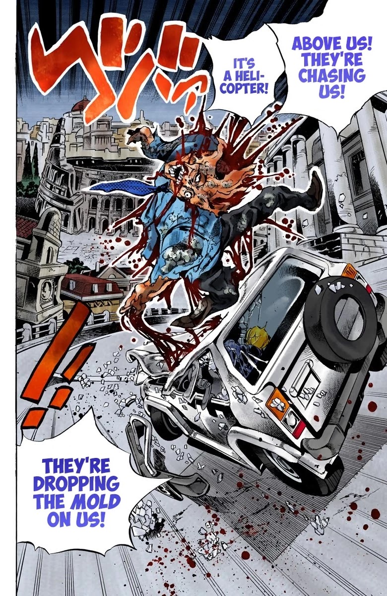JoJo's Bizarre Adventure Part 5 - Vento Aureo (Official Colored) Chapter 118 page 17 - Chapter 118: Green Day and Oasis Part 4