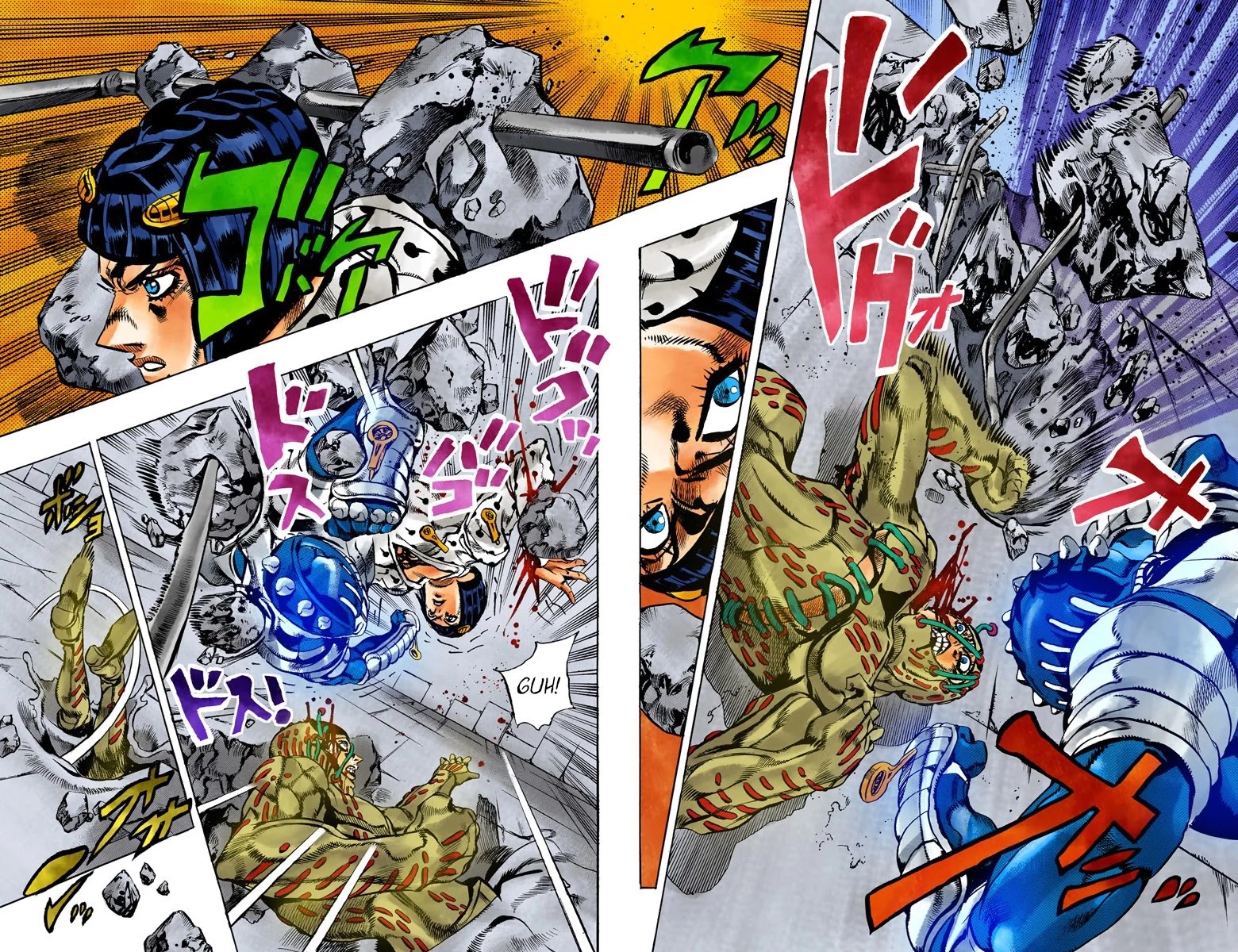 JoJo's Bizarre Adventure Part 5 - Vento Aureo (Official Colored) Chapter 118 page 2 - Chapter 118: Green Day and Oasis Part 4