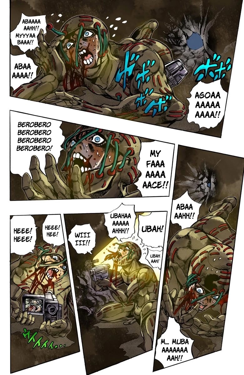 JoJo's Bizarre Adventure Part 5 - Vento Aureo (Official Colored) Chapter 118 page 3 - Chapter 118: Green Day and Oasis Part 4