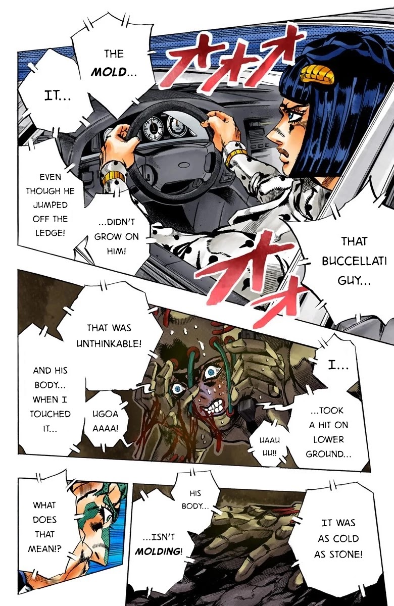 JoJo's Bizarre Adventure Part 5 - Vento Aureo (Official Colored) Chapter 118 page 7 - Chapter 118: Green Day and Oasis Part 4