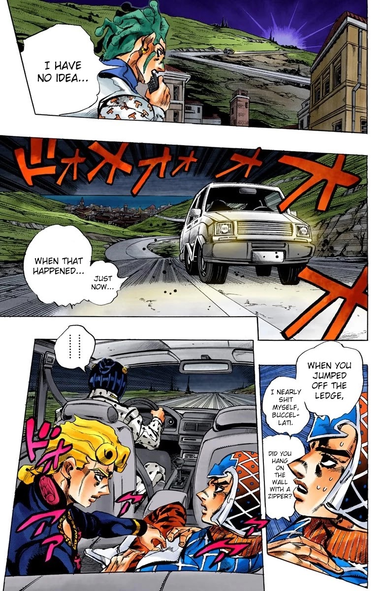 JoJo's Bizarre Adventure Part 5 - Vento Aureo (Official Colored) Chapter 118 page 8 - Chapter 118: Green Day and Oasis Part 4