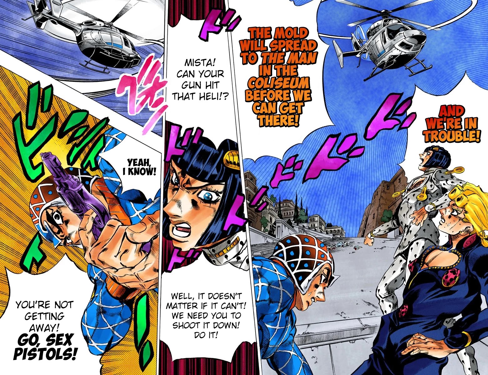 JoJo's Bizarre Adventure Part 5 - Vento Aureo (Official Colored) Chapter 119 page 10 - Chapter 119: Green Day and Oasis Part 5