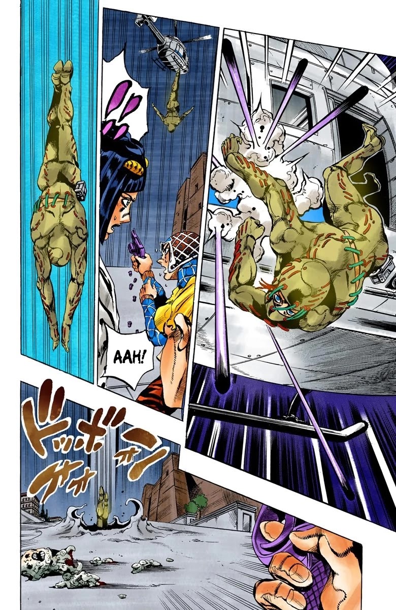 JoJo's Bizarre Adventure Part 5 - Vento Aureo (Official Colored) Chapter 119 page 12 - Chapter 119: Green Day and Oasis Part 5