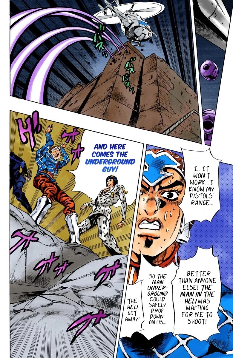 JoJo's Bizarre Adventure Part 5 - Vento Aureo (Official Colored) Chapter 119 page 15 - Chapter 119: Green Day and Oasis Part 5