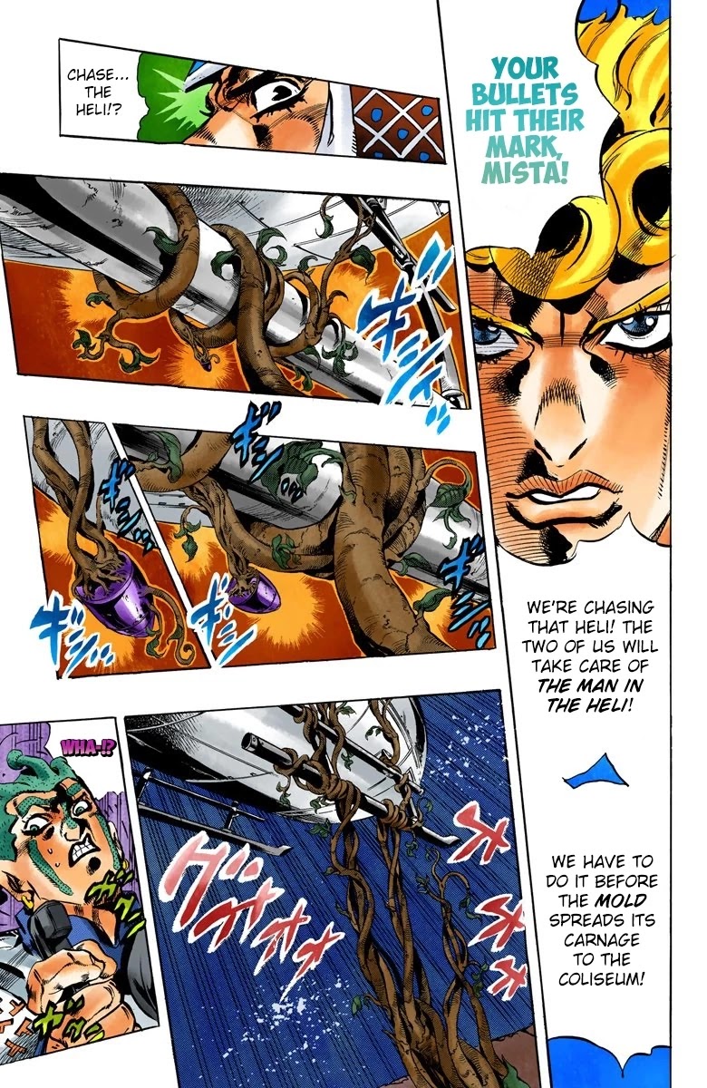 JoJo's Bizarre Adventure Part 5 - Vento Aureo (Official Colored) Chapter 119 page 16 - Chapter 119: Green Day and Oasis Part 5