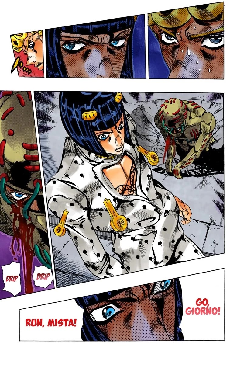 JoJo's Bizarre Adventure Part 5 - Vento Aureo (Official Colored) Chapter 119 page 18 - Chapter 119: Green Day and Oasis Part 5