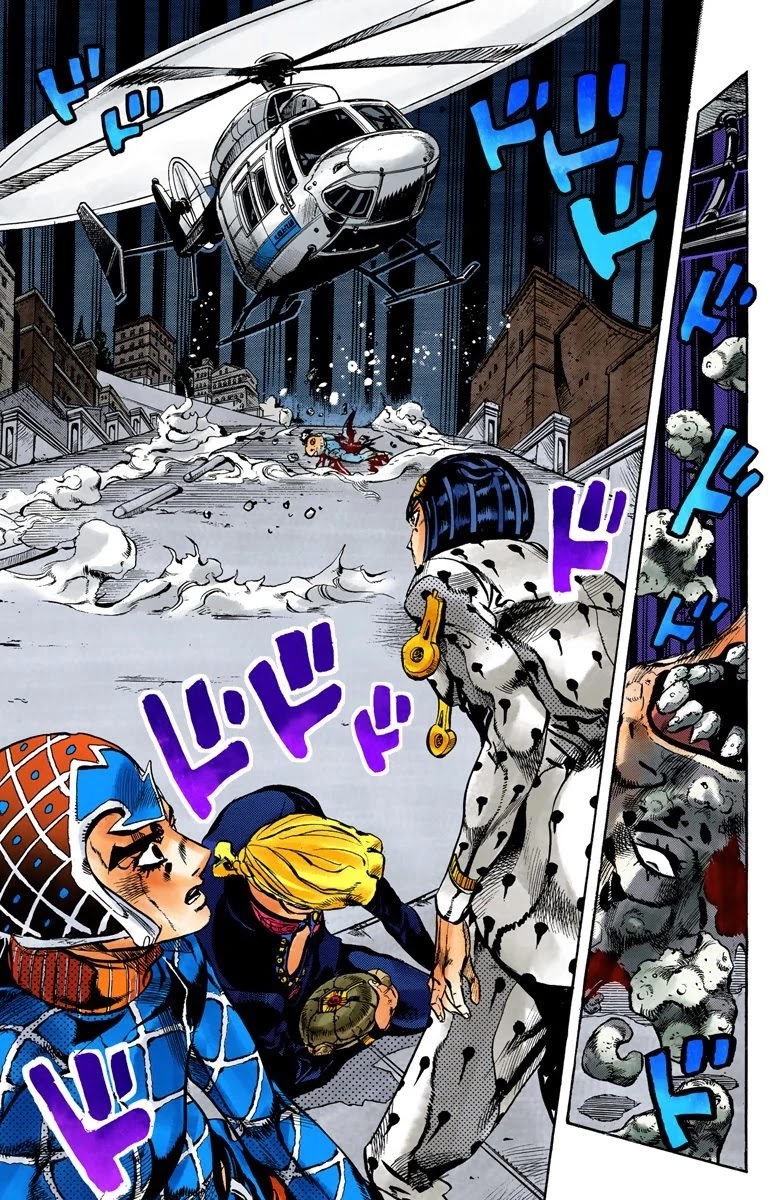 JoJo's Bizarre Adventure Part 5 - Vento Aureo (Official Colored) Chapter 119 page 5 - Chapter 119: Green Day and Oasis Part 5