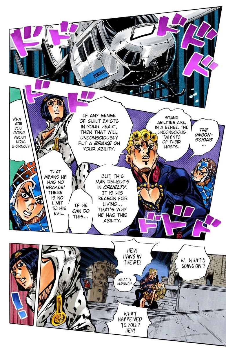 JoJo's Bizarre Adventure Part 5 - Vento Aureo (Official Colored) Chapter 119 page 6 - Chapter 119: Green Day and Oasis Part 5