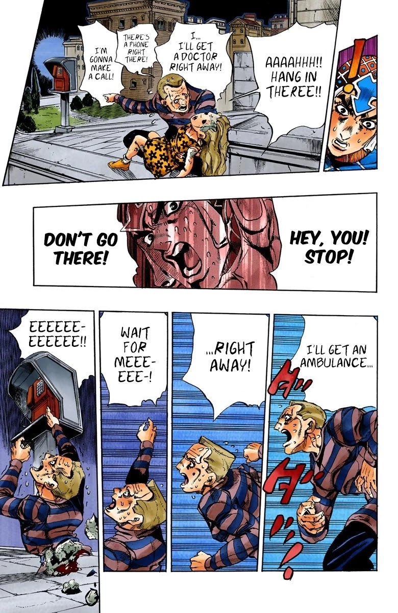 JoJo's Bizarre Adventure Part 5 - Vento Aureo (Official Colored) Chapter 119 page 7 - Chapter 119: Green Day and Oasis Part 5