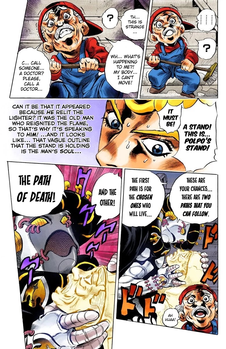 JoJo's Bizarre Adventure Part 5 - Vento Aureo (Official Colored) Chapter 12 page 14 - Chapter 12: Entering the Gang Part 2