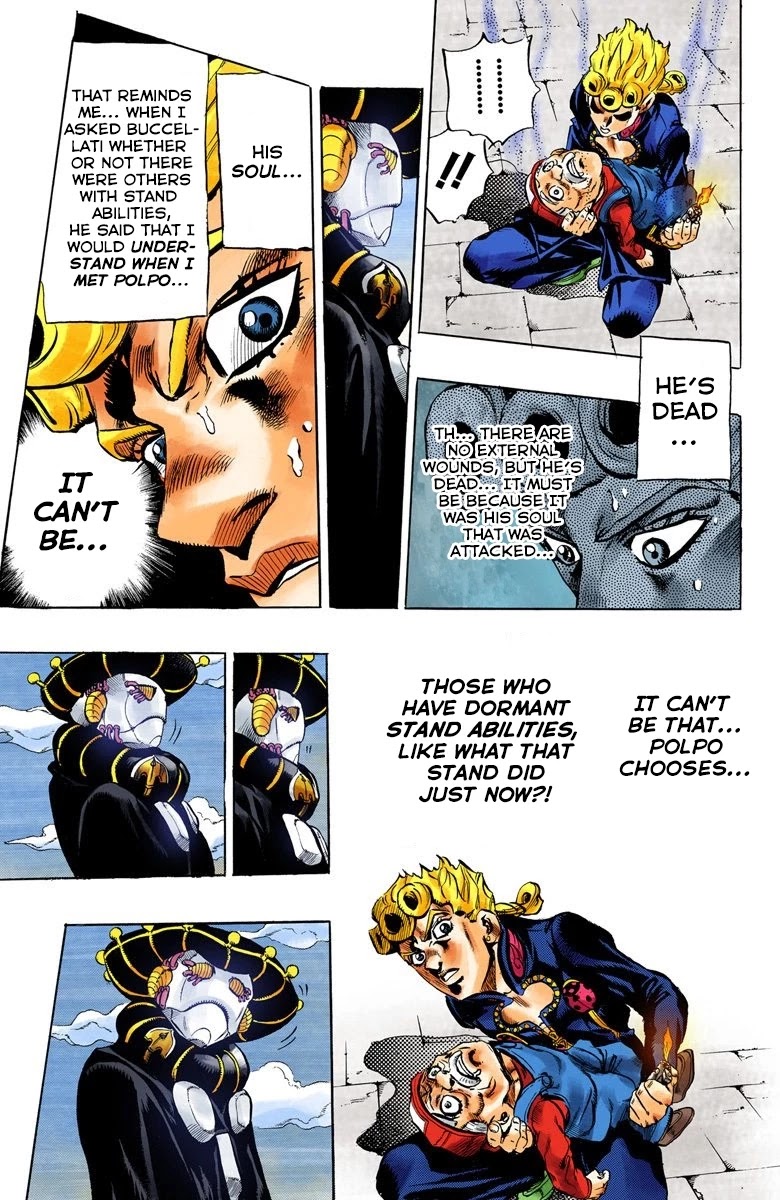 JoJo's Bizarre Adventure Part 5 - Vento Aureo (Official Colored) Chapter 12 page 18 - Chapter 12: Entering the Gang Part 2