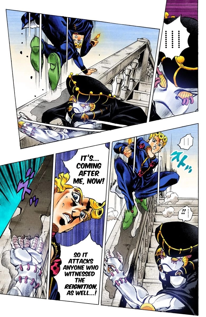 JoJo's Bizarre Adventure Part 5 - Vento Aureo (Official Colored) Chapter 12 page 20 - Chapter 12: Entering the Gang Part 2