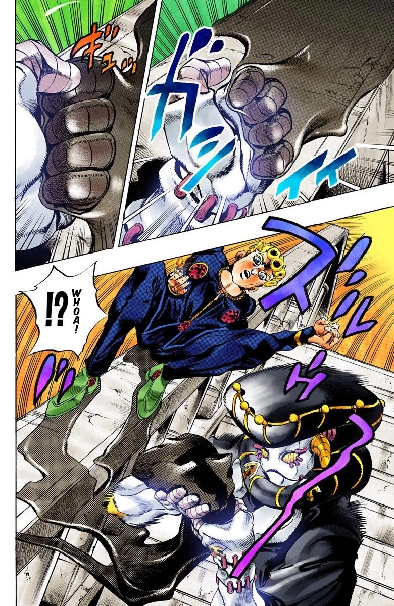 JoJo's Bizarre Adventure Part 5 - Vento Aureo (Official Colored) Chapter 12 page 21 - Chapter 12: Entering the Gang Part 2