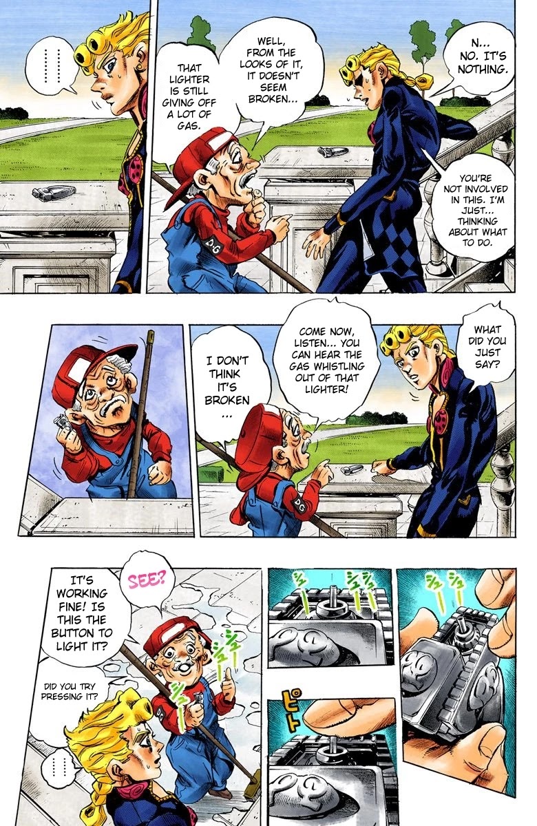 JoJo's Bizarre Adventure Part 5 - Vento Aureo (Official Colored) Chapter 12 page 6 - Chapter 12: Entering the Gang Part 2