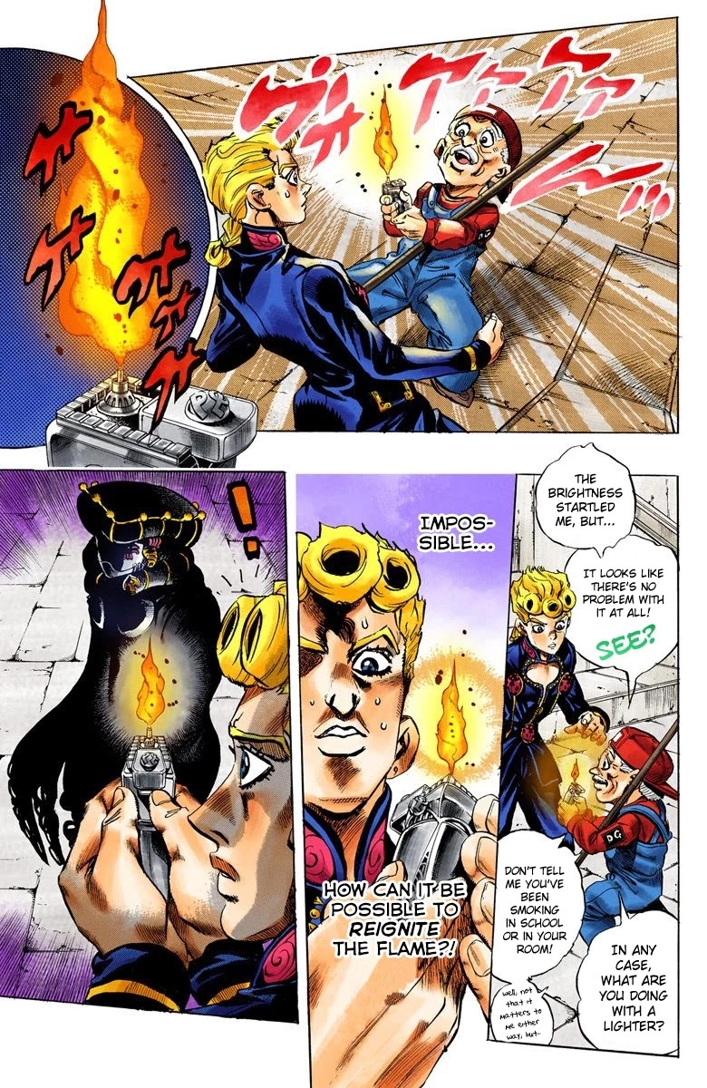 JoJo's Bizarre Adventure Part 5 - Vento Aureo (Official Colored) Chapter 12 page 8 - Chapter 12: Entering the Gang Part 2