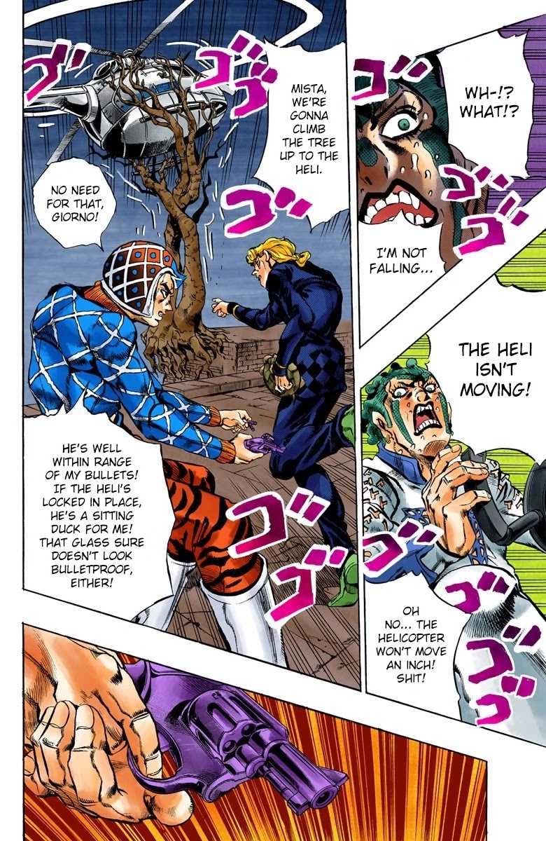 JoJo's Bizarre Adventure Part 5 - Vento Aureo (Official Colored) Chapter 120 page 15 - Chapter 120: Green Day and Oasis Part 6