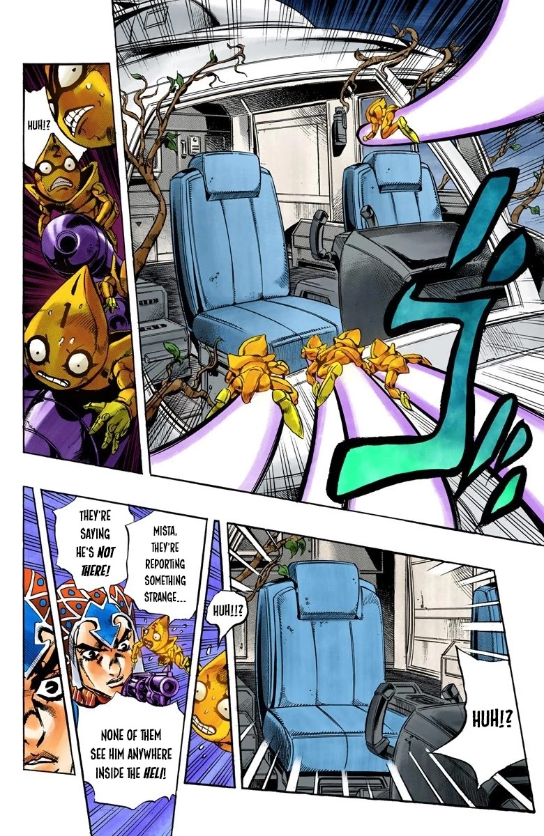JoJo's Bizarre Adventure Part 5 - Vento Aureo (Official Colored) Chapter 120 page 17 - Chapter 120: Green Day and Oasis Part 6