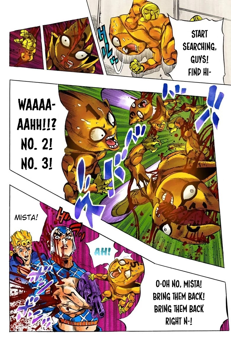 JoJo's Bizarre Adventure Part 5 - Vento Aureo (Official Colored) Chapter 120 page 19 - Chapter 120: Green Day and Oasis Part 6