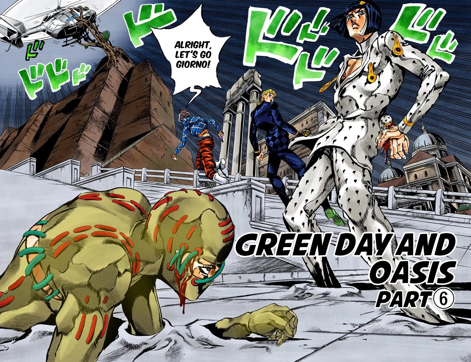 JoJo's Bizarre Adventure Part 5 - Vento Aureo (Official Colored) Chapter 120 page 3 - Chapter 120: Green Day and Oasis Part 6