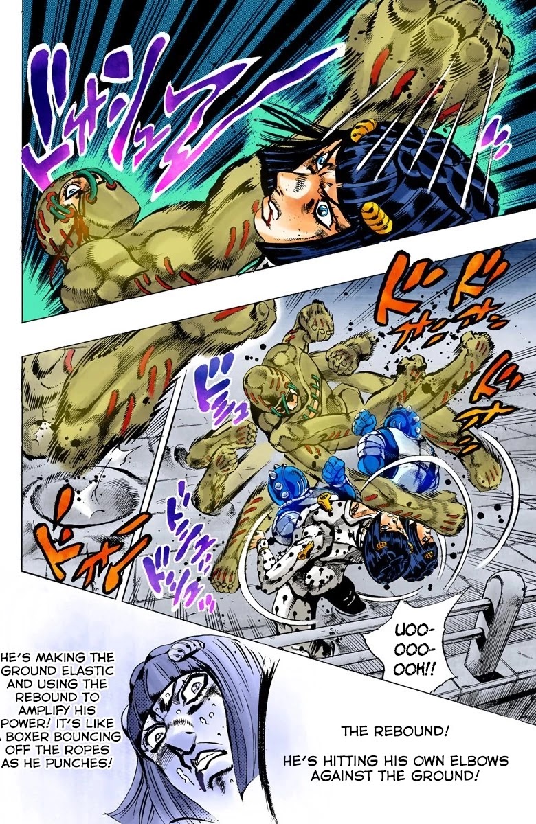 JoJo's Bizarre Adventure Part 5 - Vento Aureo (Official Colored) Chapter 120 page 9 - Chapter 120: Green Day and Oasis Part 6