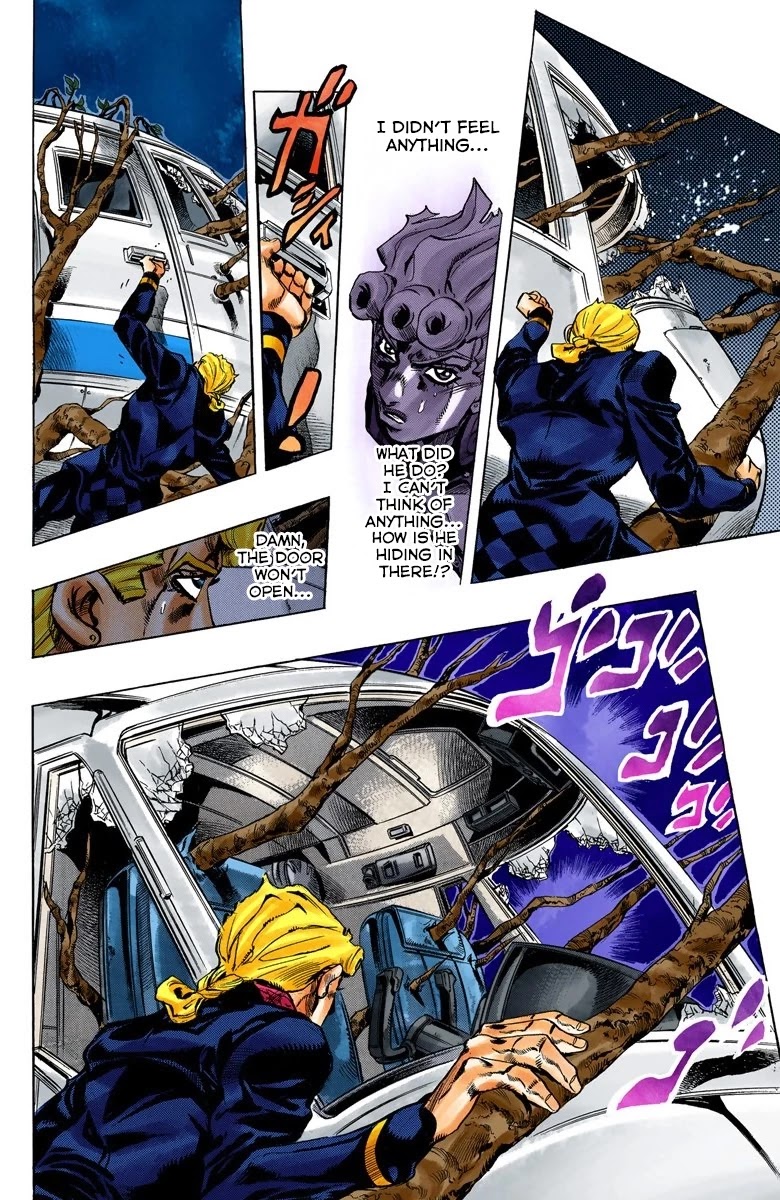 JoJo's Bizarre Adventure Part 5 - Vento Aureo (Official Colored) Chapter 121 page 10 - Chapter 121: Green Day and Oasis Part 7