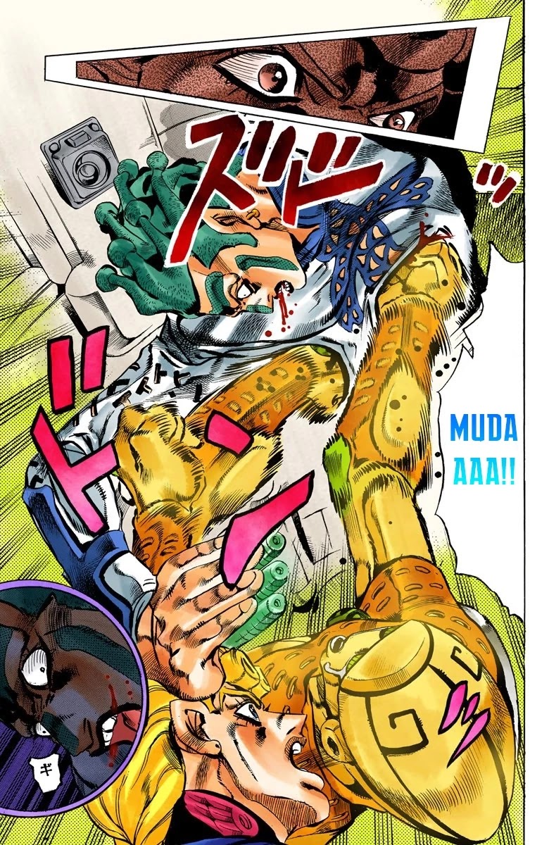 JoJo's Bizarre Adventure Part 5 - Vento Aureo (Official Colored) Chapter 121 page 14 - Chapter 121: Green Day and Oasis Part 7