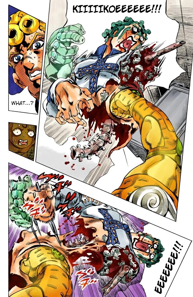 JoJo's Bizarre Adventure Part 5 - Vento Aureo (Official Colored) Chapter 121 page 15 - Chapter 121: Green Day and Oasis Part 7