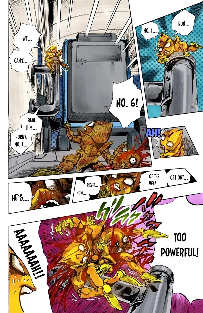 JoJo's Bizarre Adventure Part 5 - Vento Aureo (Official Colored) Chapter 121 page 3 - Chapter 121: Green Day and Oasis Part 7