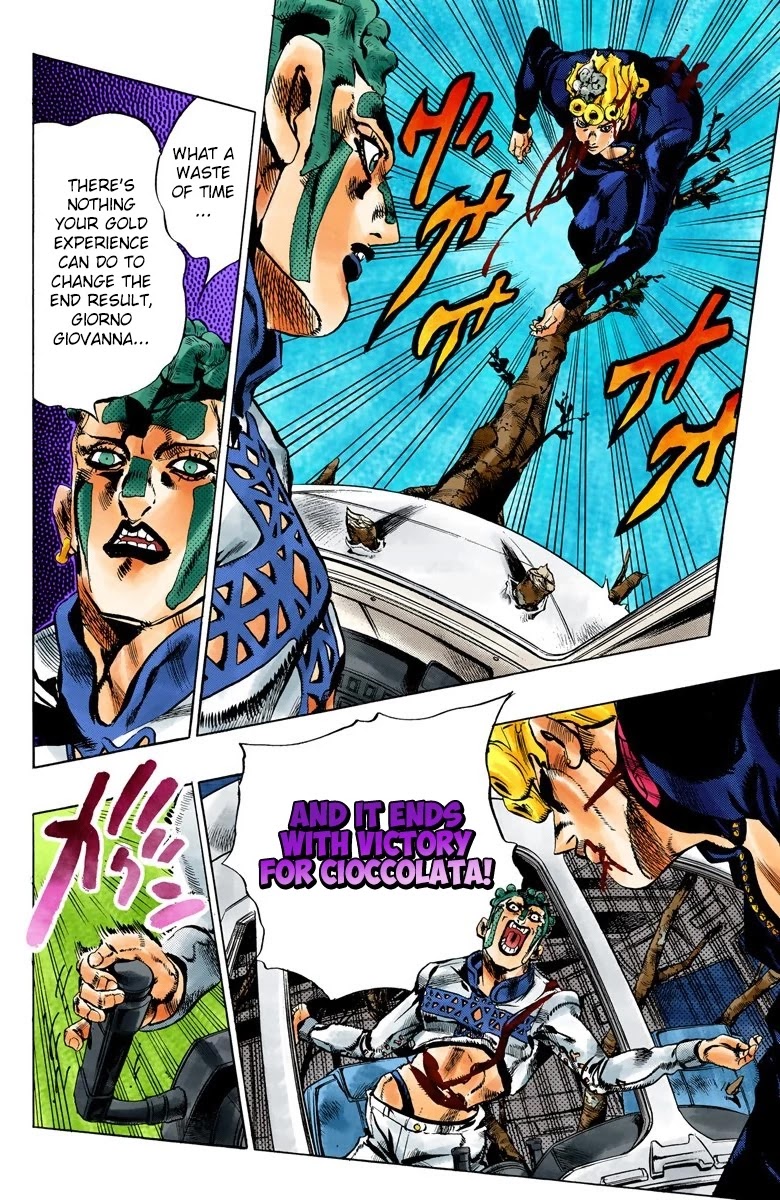JoJo's Bizarre Adventure Part 5 - Vento Aureo (Official Colored) Chapter 122 page 11 - Chapter 122: Green Day and Oasis Part 8