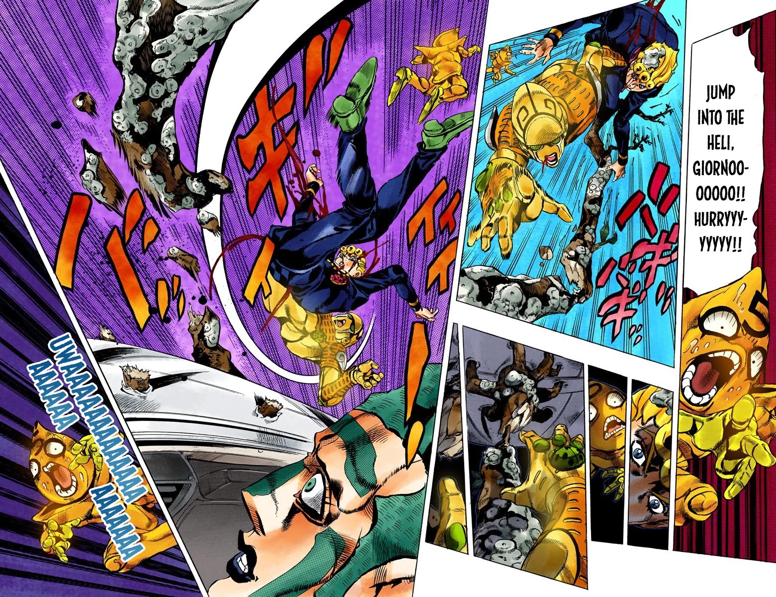 JoJo's Bizarre Adventure Part 5 - Vento Aureo (Official Colored) Chapter 122 page 13 - Chapter 122: Green Day and Oasis Part 8