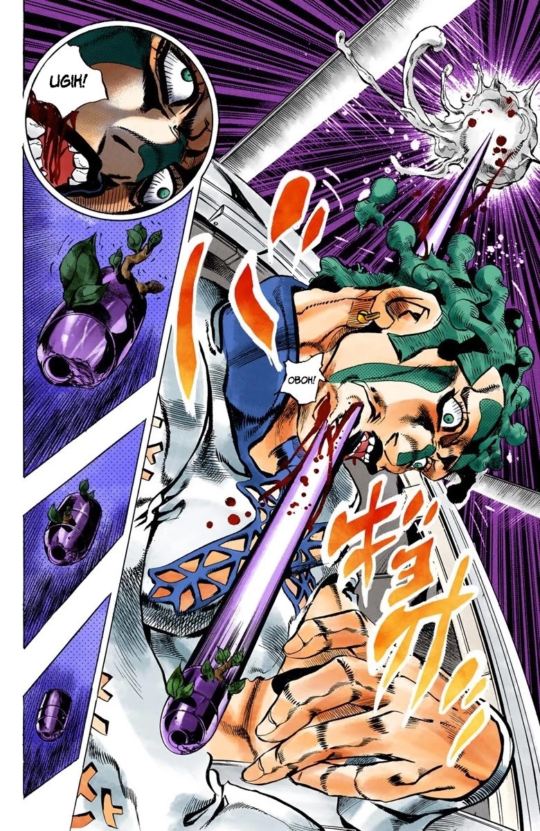 JoJo's Bizarre Adventure Part 5 - Vento Aureo (Official Colored) Chapter 122 page 16 - Chapter 122: Green Day and Oasis Part 8