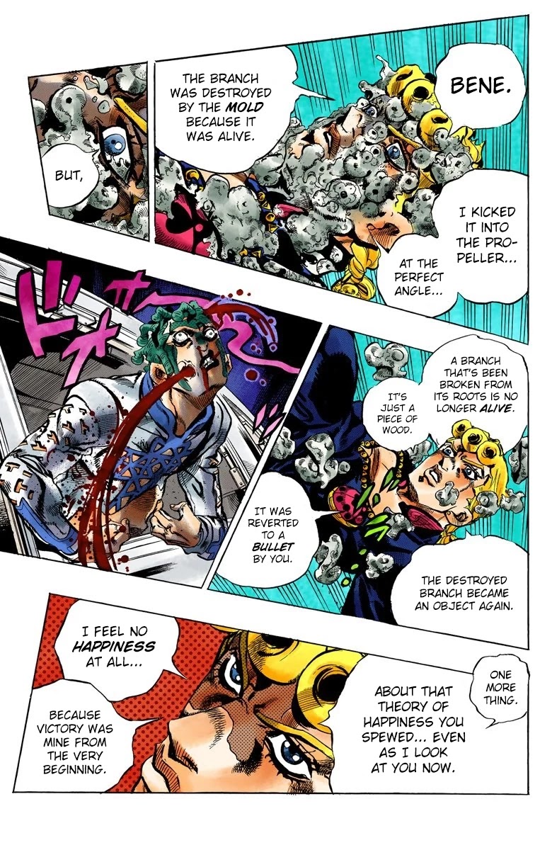 JoJo's Bizarre Adventure Part 5 - Vento Aureo (Official Colored) Chapter 122 page 17 - Chapter 122: Green Day and Oasis Part 8