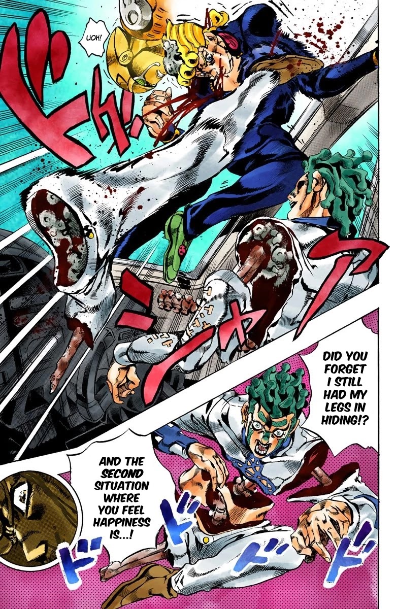 JoJo's Bizarre Adventure Part 5 - Vento Aureo (Official Colored) Chapter 122 page 5 - Chapter 122: Green Day and Oasis Part 8
