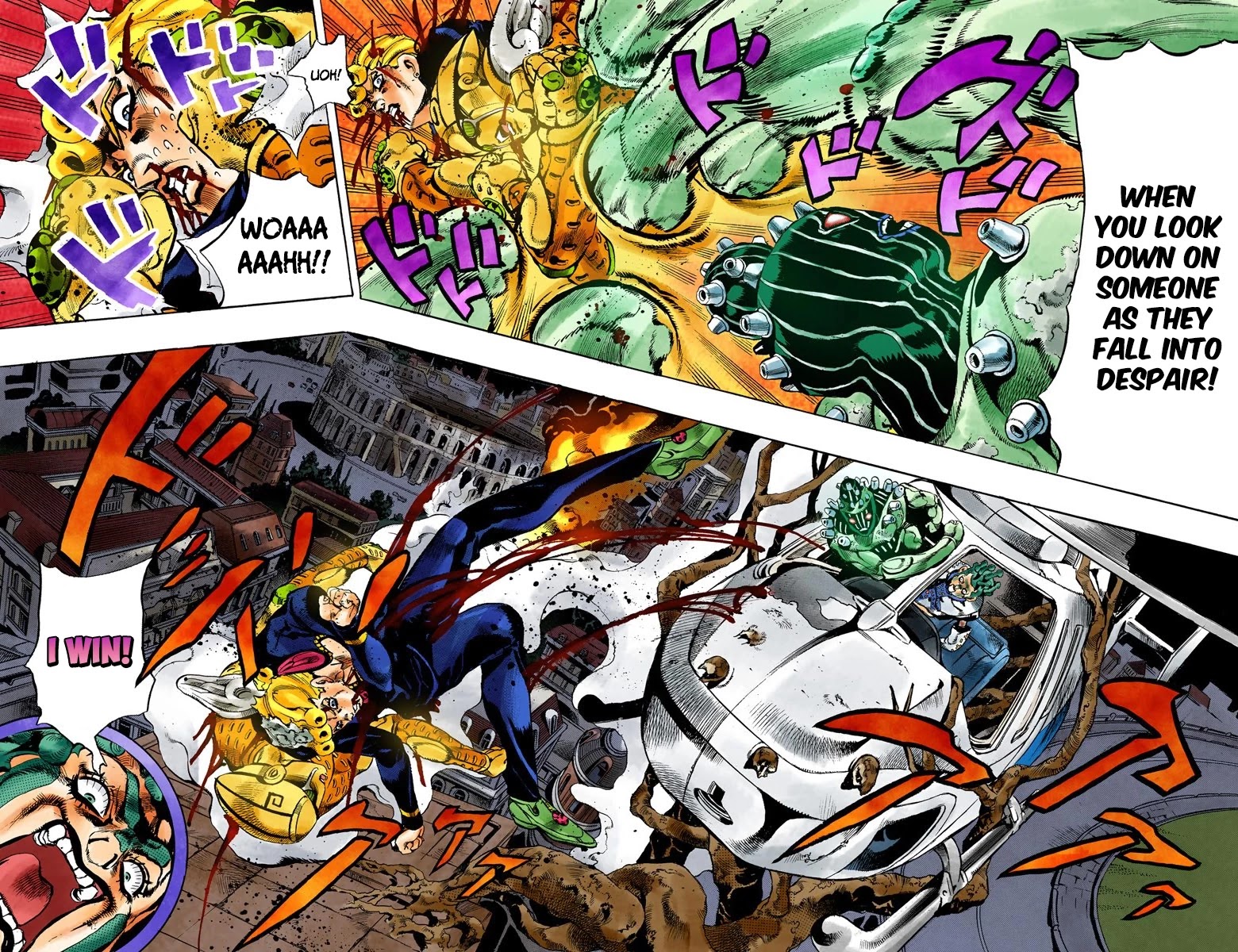 JoJo's Bizarre Adventure Part 5 - Vento Aureo (Official Colored) Chapter 122 page 6 - Chapter 122: Green Day and Oasis Part 8