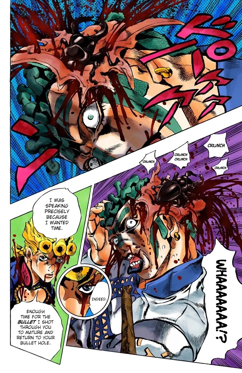 JoJo's Bizarre Adventure Part 5 - Vento Aureo (Official Colored) Chapter 123 page 10 - Chapter 123: Green Day and Oasis Part 9