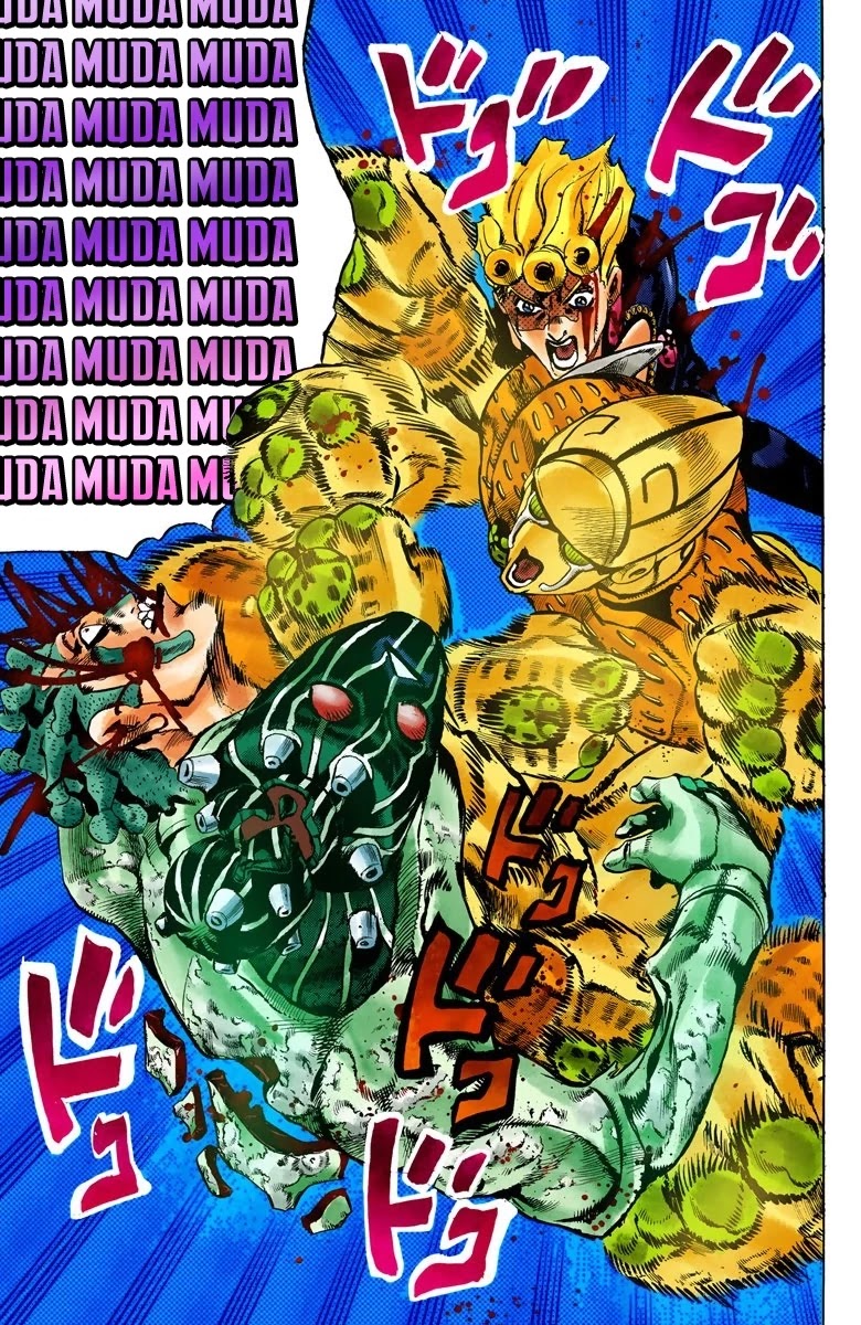 JoJo's Bizarre Adventure Part 5 - Vento Aureo (Official Colored) Chapter 123 page 13 - Chapter 123: Green Day and Oasis Part 9