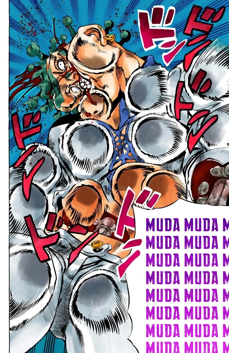 JoJo's Bizarre Adventure Part 5 - Vento Aureo (Official Colored) Chapter 123 page 14 - Chapter 123: Green Day and Oasis Part 9